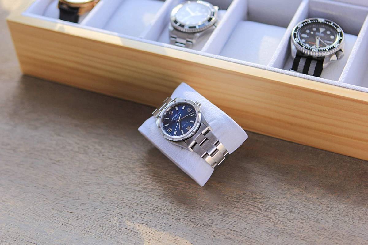 オシャレなデザイン 腕時計ケース 6本収納 腕時計 木製 モダン レイアウト アクセサリー コレクション クラシック ボックス 収納 ケース