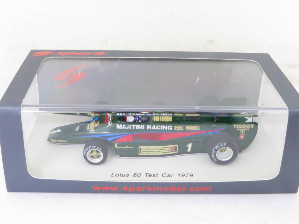 大特価放出！ Spark LOTUS 80 TEST CAR 1979 Mario Andretti ロータス テストカー アンドレッティ 箱付 1/43 イシコ