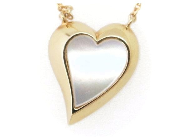  Star Jewelry shell Heart necklace K18YG(18 gold yellow gold ) pawnshop exhibition 