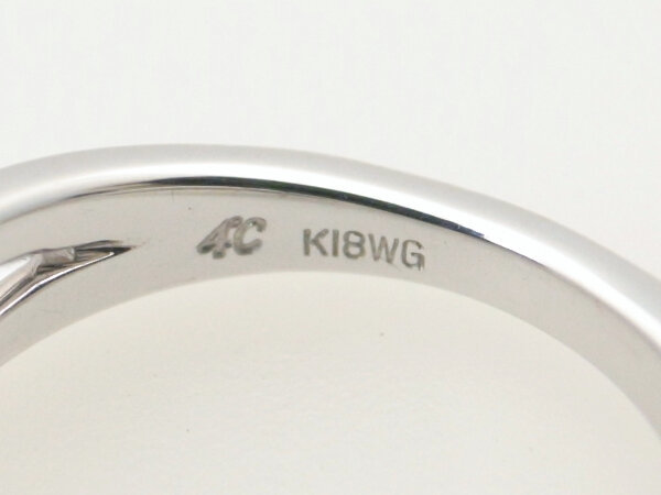 ライセンス販売 4℃ ダイヤモンドリング K18WG(18金 ホワイトゴールド