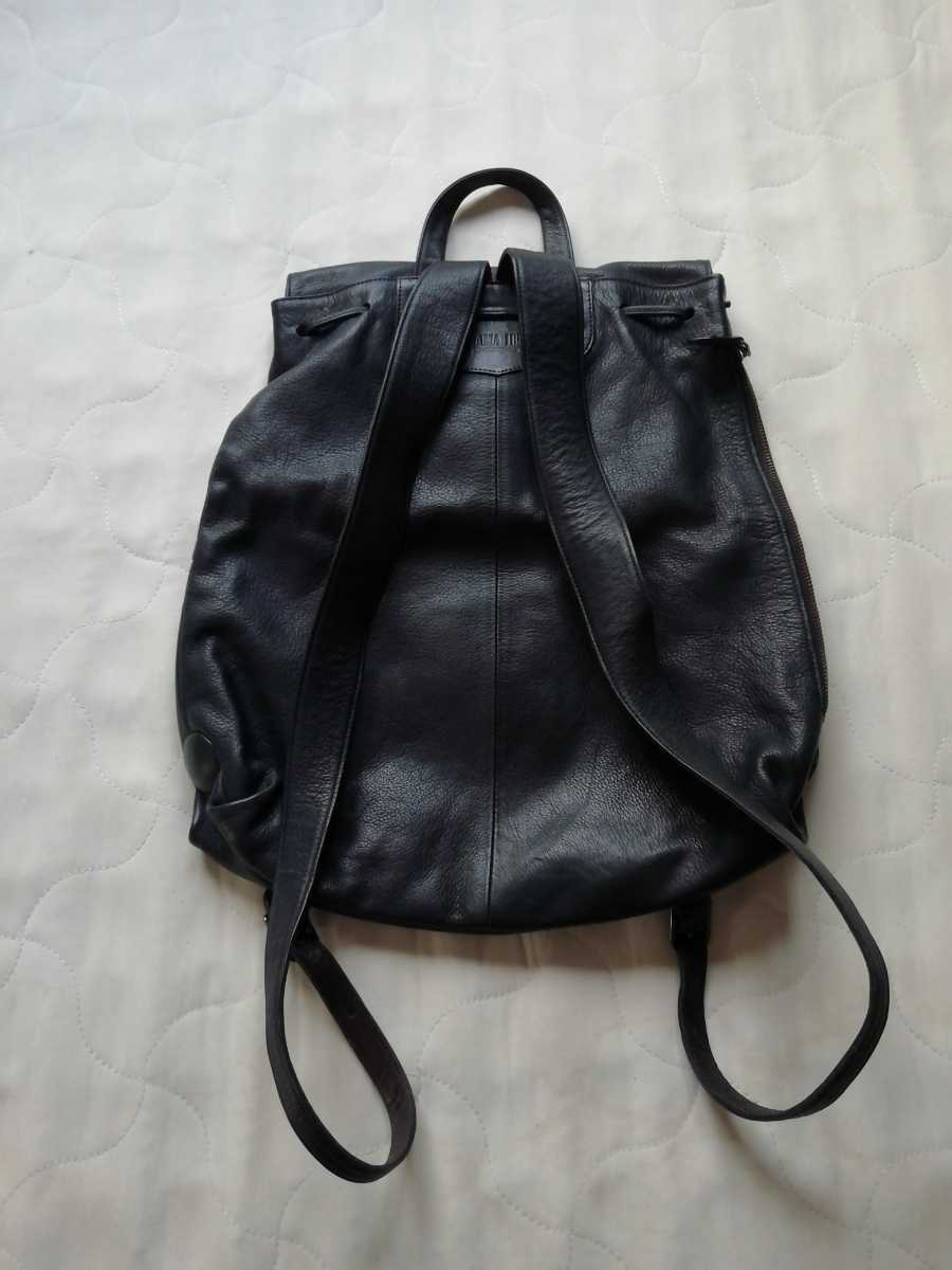 送料込 美品◇IBIZA イビサ レザー リュックサック 牛革 パイソン