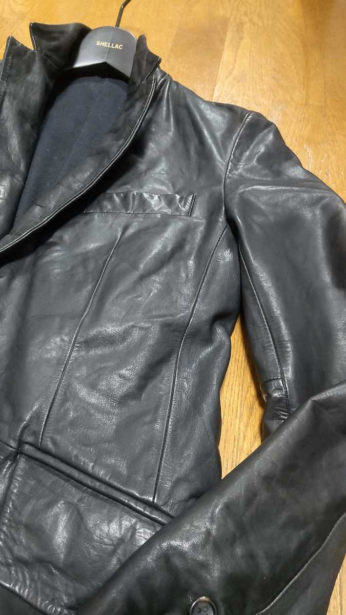 新品シェラックSHELLAC カウフルベジドラムダイロングジャケット