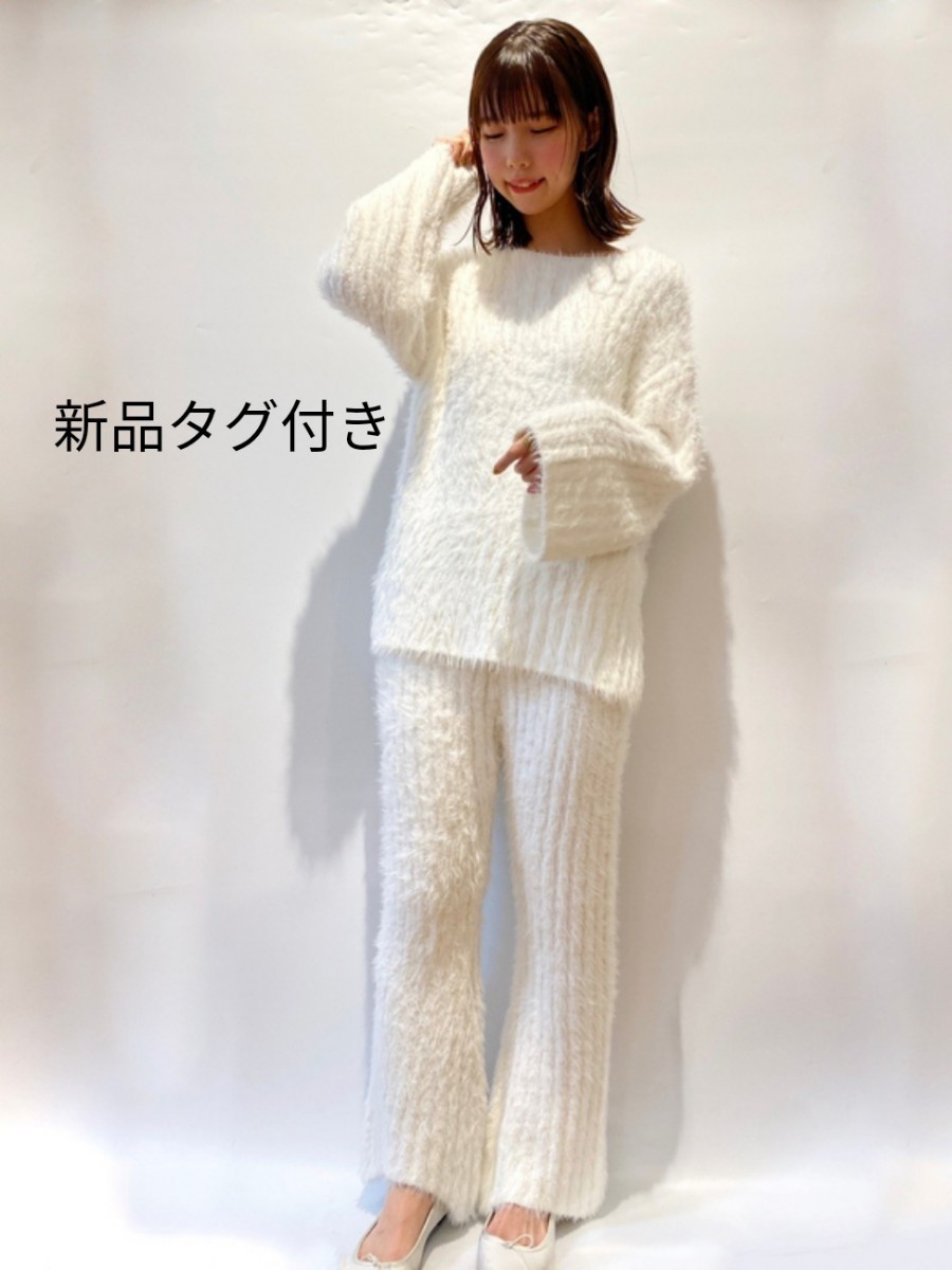 ジェラートピケ gelatopique フェザー リブ プルオーバー ロングパンツ