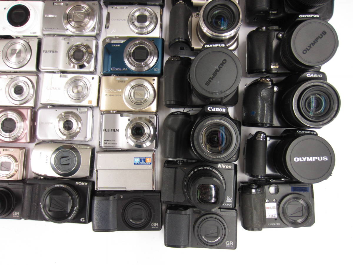 2246)ジャンク カメラ Canon PC1305 Casio EX-H10 FUJIFILM