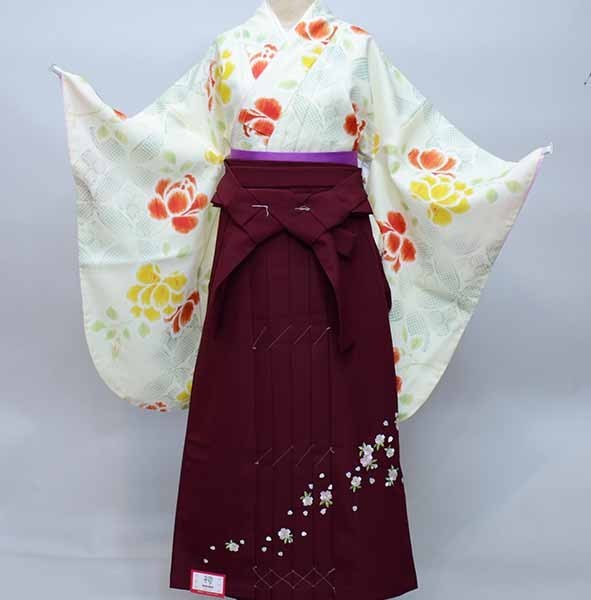 専門ショップ 二尺袖 着物 NO36864 新品(株)安田屋 袴変更可能 オフ