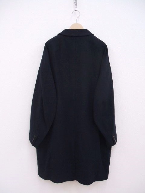 2-0212T♪ VISVIM HAMMONS COAT (W/L) 定価176000円 新品 V0121205013013 チェスター コート ネイビー ビズビム/ヴィズヴィム F87104_画像2