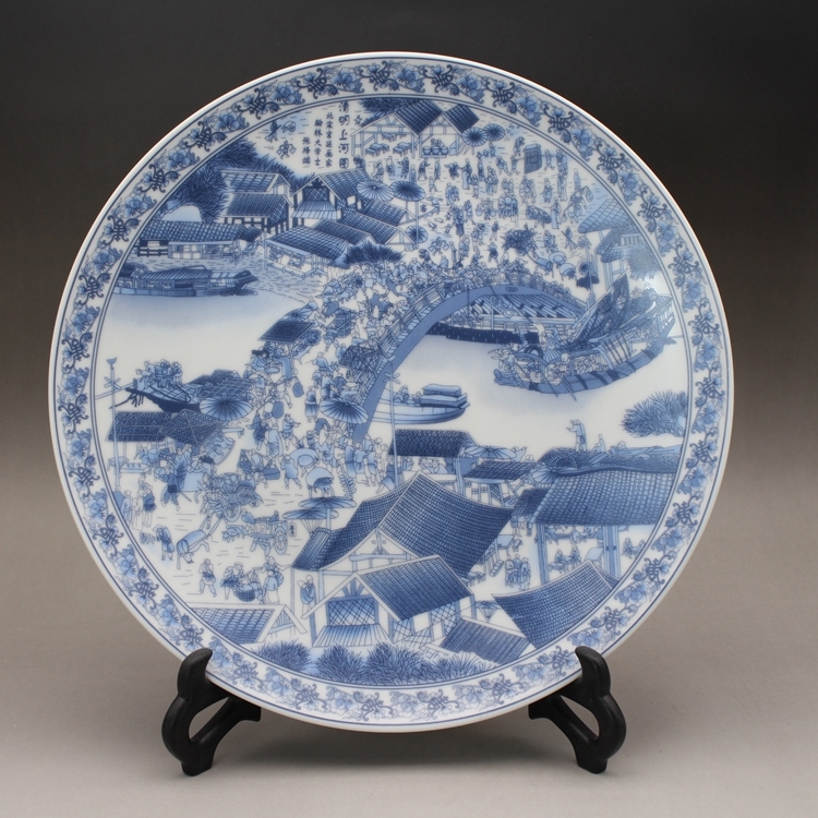 大清乾隆年制八寶壽字紋青花中国骨董品清時代擺件古賞物陶磁器-