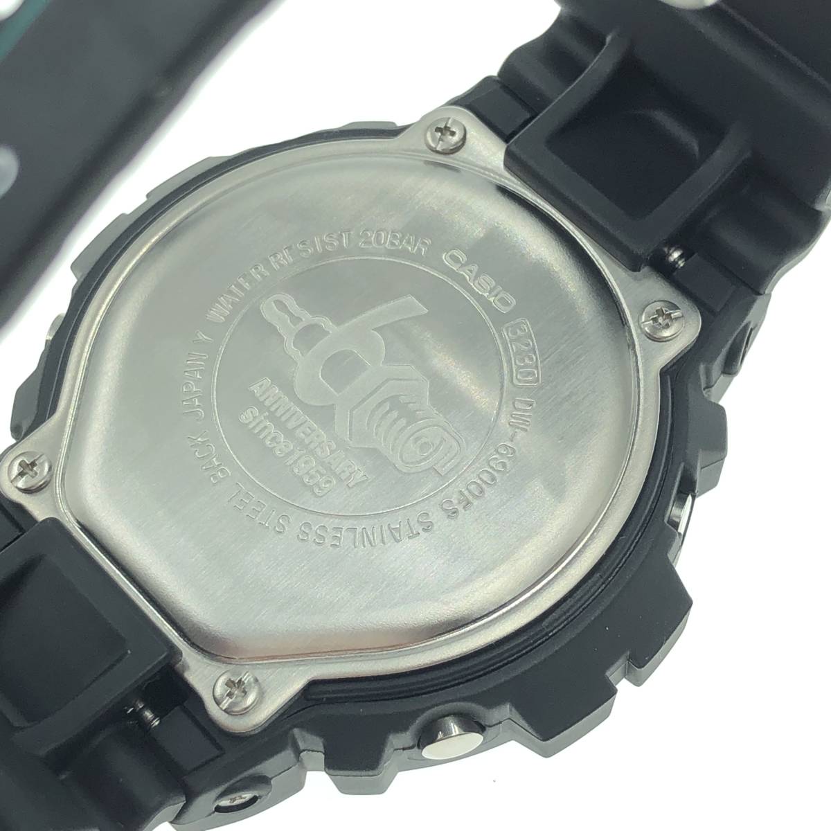 ◎【未使用】CASIO カシオ G-SHOCK × DENSO コラボ 60周年記念モデル DW6900FS ブラック 黒 ラバーベルト メンズ 腕時計 外箱 内箱_画像5
