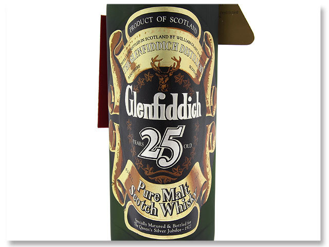 古酒 スコッチ ウイスキー グレンフィディック 25年 クイーンズ シルバージュビリー 750ml Glenfiddich 希少 限定840本 札付 ピュアモルト