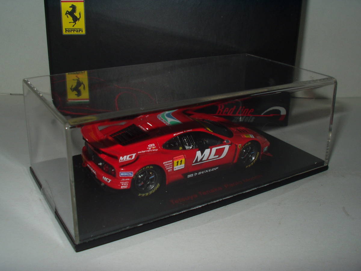 EBBRO / RedLine JIM GAINER Ferrari DUNLOP #11 2005 Super GT 300 / レッドライン 2005スーパーGT300 フェラーリ ダンロップ ( 1:43 )_画像2