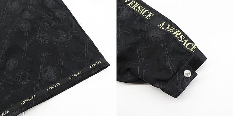 美品・即決】A.VERSACE ヴェルサーチ ロゴ 刺繍 上下 美品・即決】A.VERSACE ヴェルサーチ ロゴ 刺繍 上下