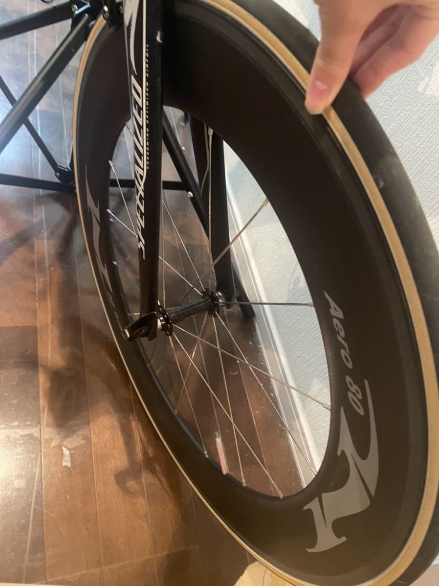 入荷中 高級タイヤ付き tni カーボンチューブラーホイール DRAGON