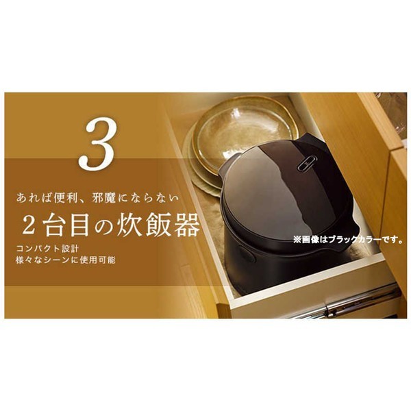 【新品・送料無料】 LOCABO 糖質カット炊飯器 (2合まで糖質カット炊き /通常炊き5合まで) JM-C20E-B ブラック 黒