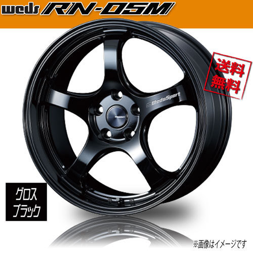 ホイール新品 4本セット 保証書付 WEDS Sport RN-05M Gブラック ウェッズスポーツ 19インチ 5H114.3 8J+45 φ73 業販4本購入で送料無料_画像1