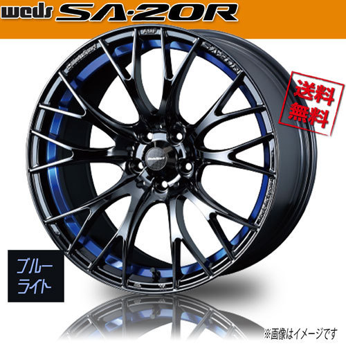 ホイール新品 4本セット WEDS Sport SA-20R BLC2 ウェッズスポーツ 18インチ 5H100 7.5J+45 φ65 業販4本購入で送料無料 保証書付 軽量_画像1