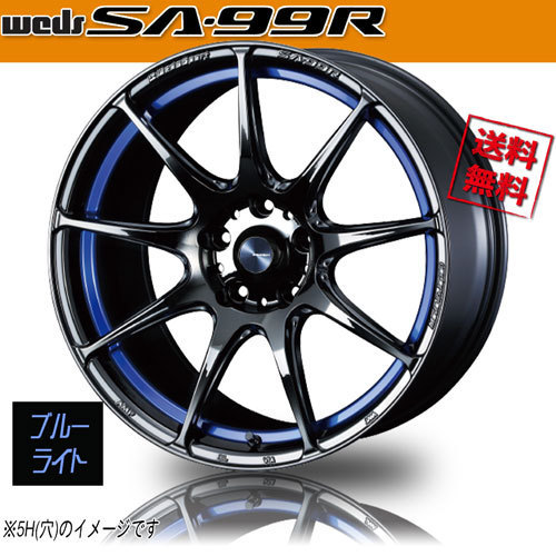 ホイール新品 4本セット WEDS Sport SA-99R BLC2 ウェッズスポーツ 17インチ 4H100 6.5J+42 φ65 業販4本購入で送料無料 保証書付 軽量_画像1