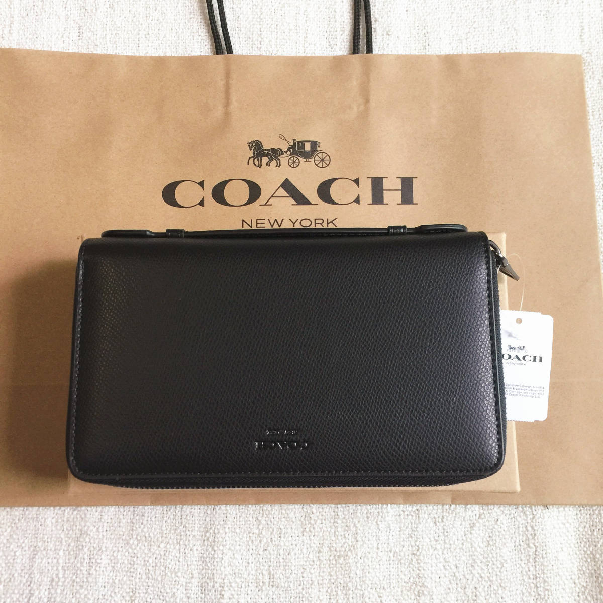 Yahoo!オークション - ◇新品未使用◇COACH コーチ長財布 ダブルジップ 