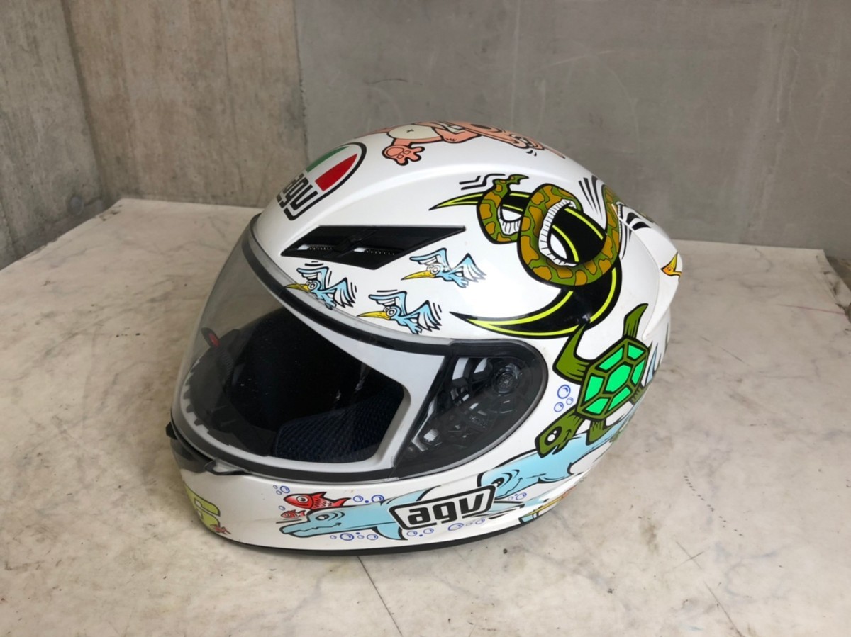 まとめ買い】 Vロッシ agv レプリカヘルメット TI-TECH ZOO WHITE 