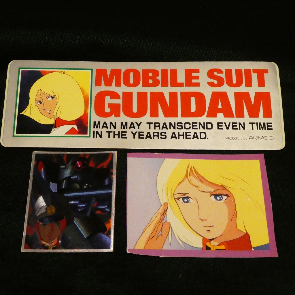  Animedia ...[ Mobile Suit Gundam Ⅲ] the best 50 poster / Mobile Suit Gundam Note / extra sticker . scraps 
