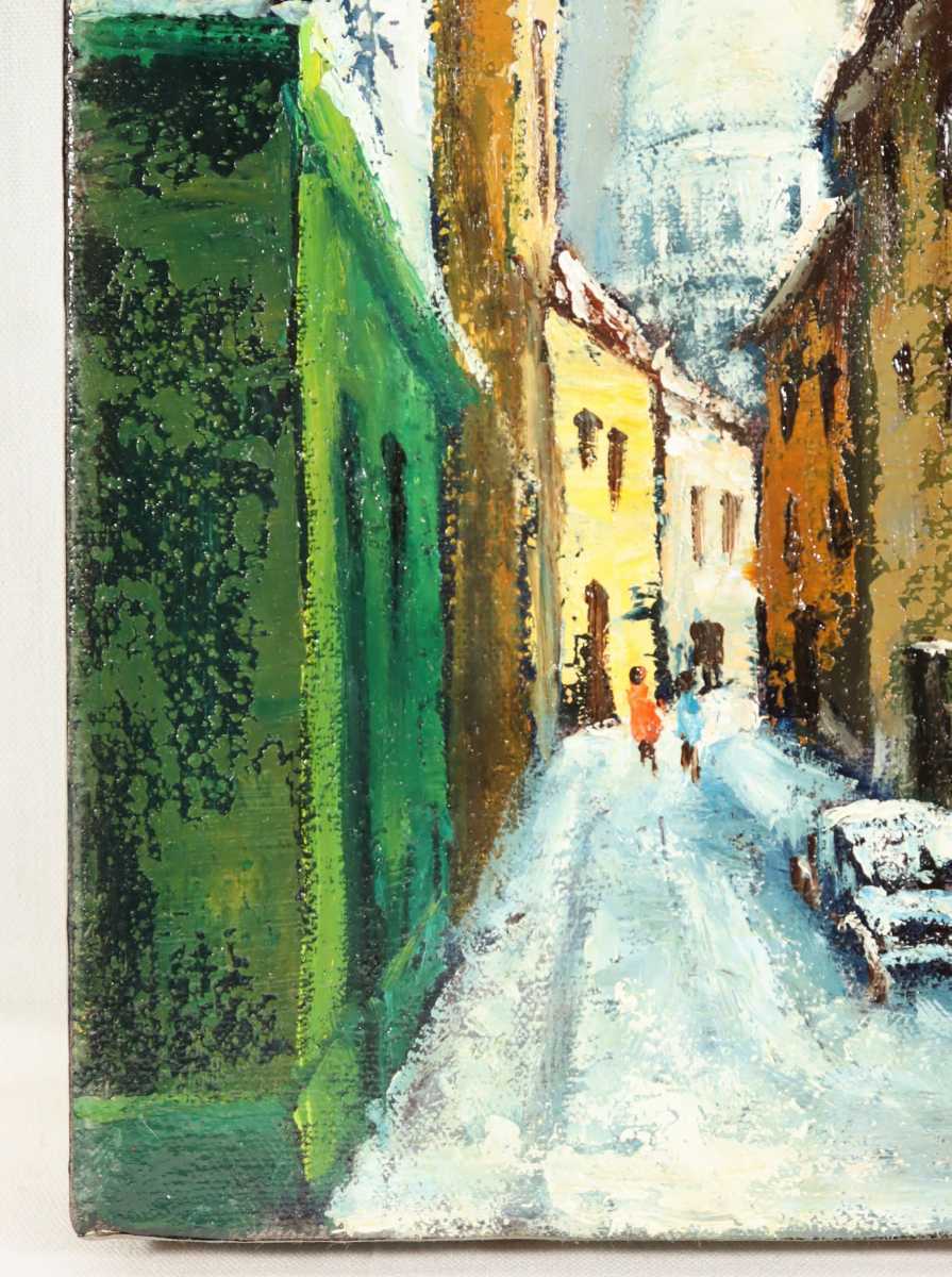 真作保証 吉川康雄 油彩「雪のモンマルトル」画 SM 大阪府出身 真作保証 吉川康雄 油彩「雪のモンマルトル」画 SM 大阪府出身