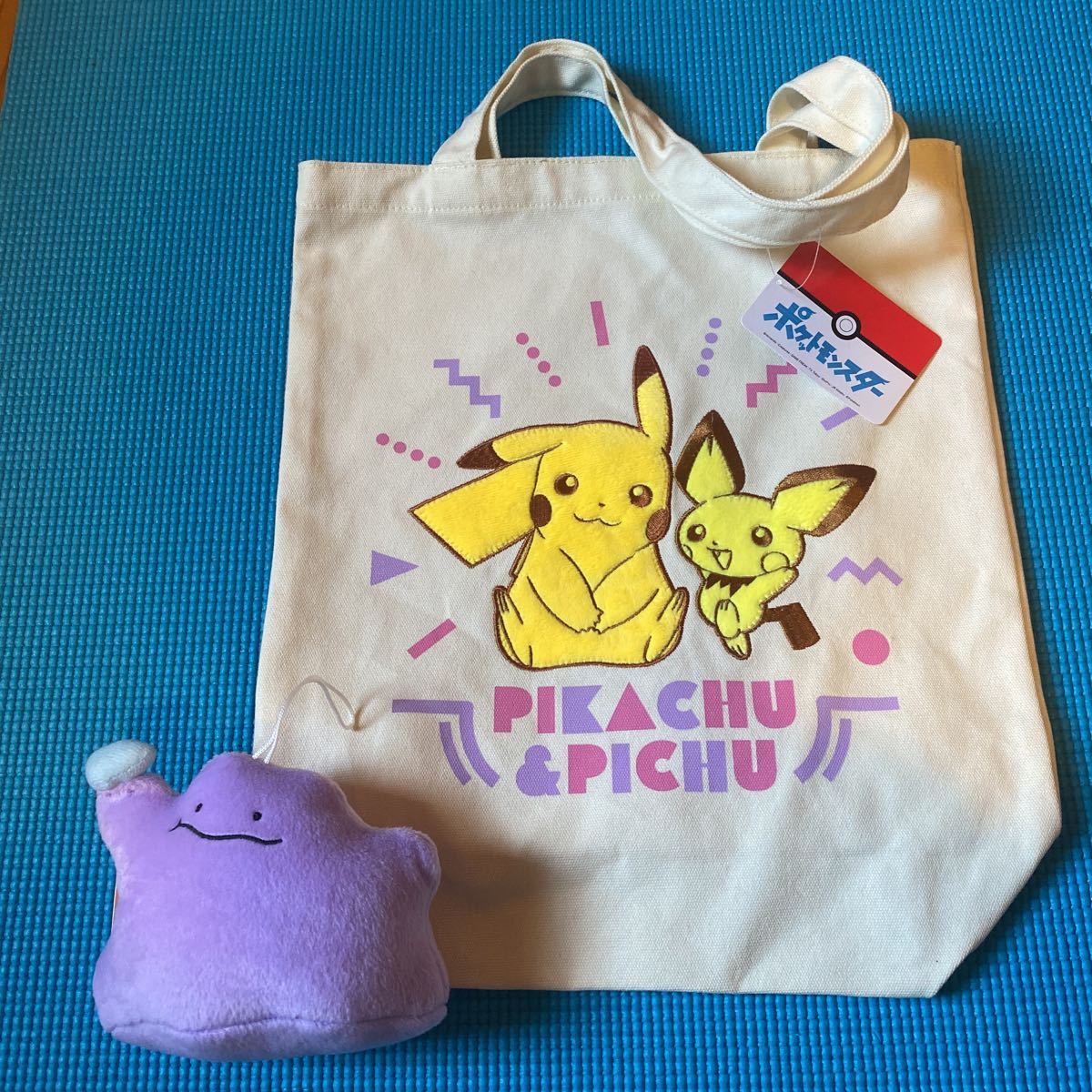 ポケットモンスター ポケモン ピカチュウ ピチュー プレミアムアップリケトートバッグ もぐもぐタイム ぬいぐるみ メタモン サンムーン ポケットモンスター ポケモン ピカチュウ ピチュー プレミアムアップリケトートバッグ もぐもぐタイム ぬいぐるみ メタモン サンムーン