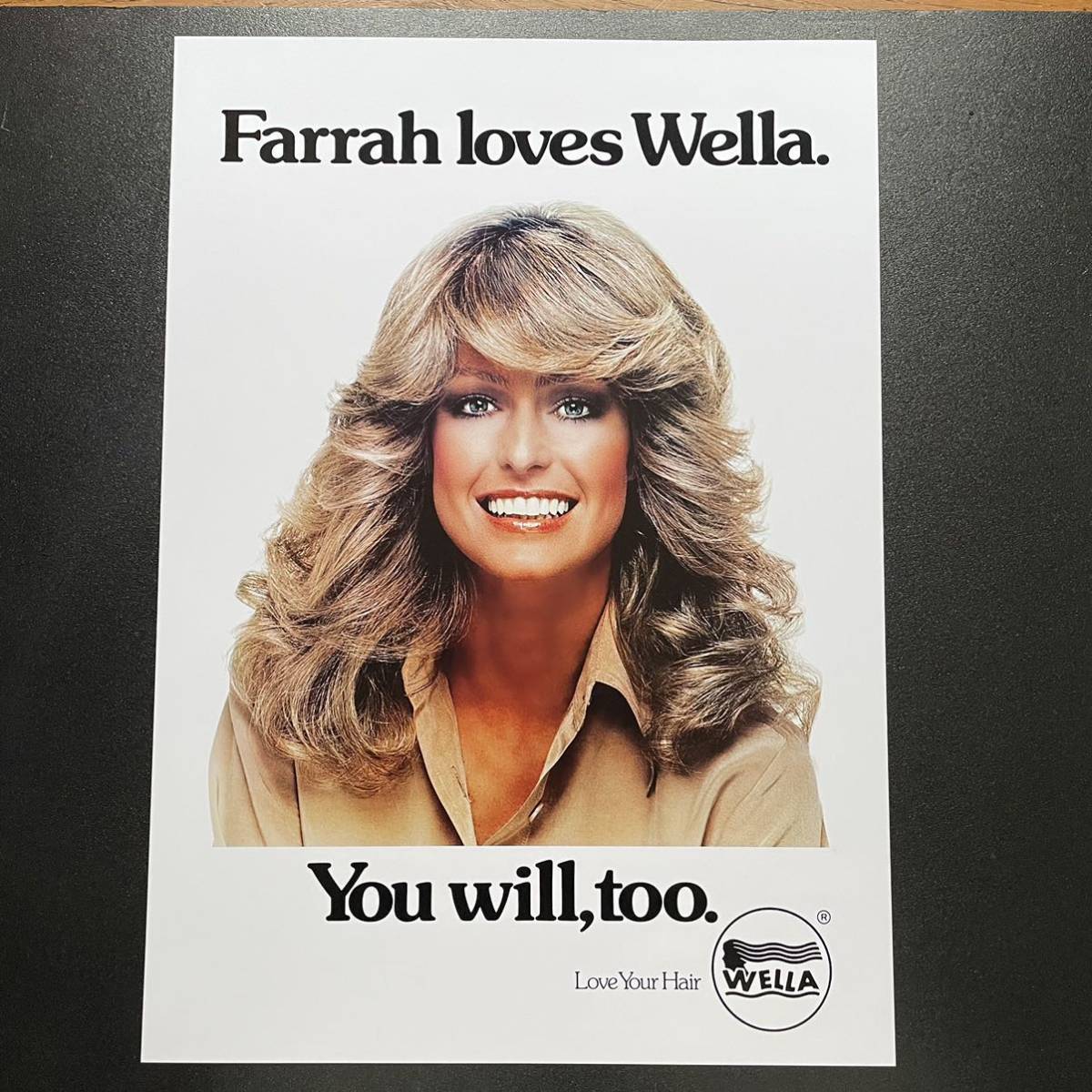Yahoo!オークション - ポスター ファラ・フォーセット『WELLA Yahoo!オークション - ポスター ファラ・フォーセット『WELLA