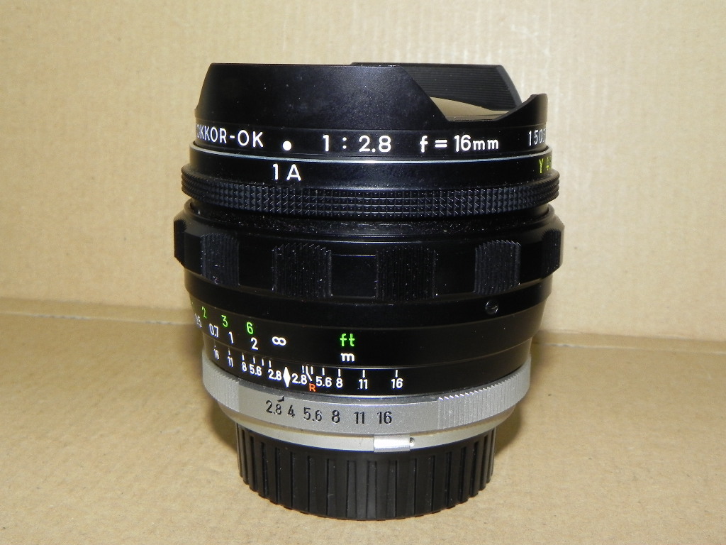 Minolta MC FISH-EYE ROKKOR-OK 16mm/f 2.8 　レンズ(中古良品)_画像1