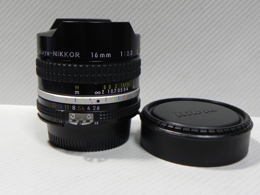 Nikon ai-s Fisheye-NIKKOR 16mm F2.8 レンズ(外観良品)