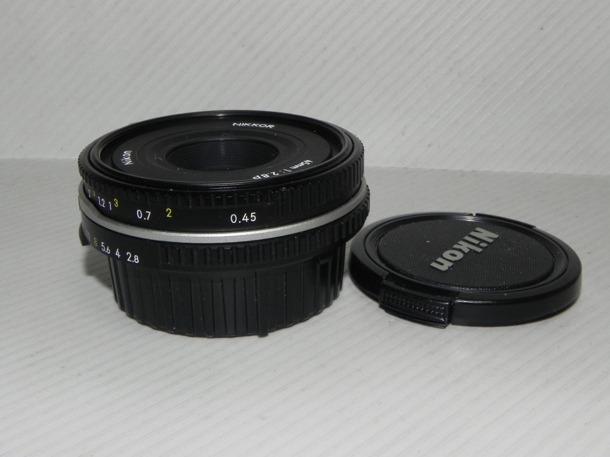 【名入れ無料】 Ai Nikon Nikkor レンズ(ブラック) F2.8P 45mm ニコン
