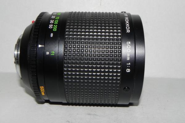 2022セール RF **中古品 MINOLTA ROKKOR レンズ* 8 /f 500mm ミノルタ