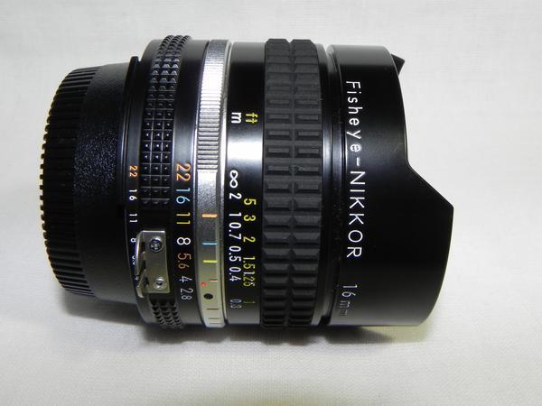 Nikon ai-s Fisheye-NIKKOR 16mm F2.8 レンズ(中古美品)
