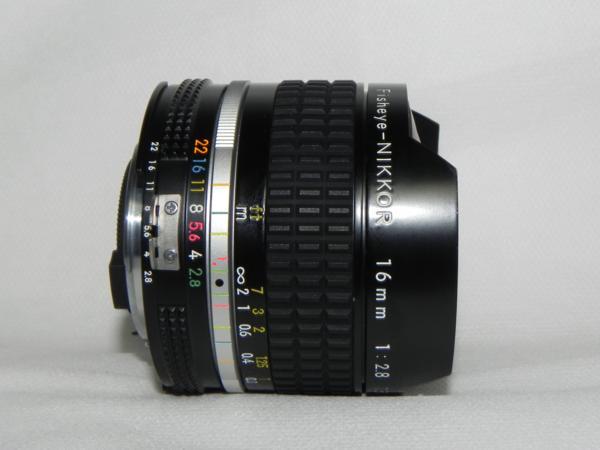 **中古良品　Nikon ai Fisheye-NIKKOR 16mm F2.8 レンズ_画像1