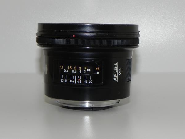 Minolta AF 20mm/f 2.8 レンズ(旧タイプ)中古品
