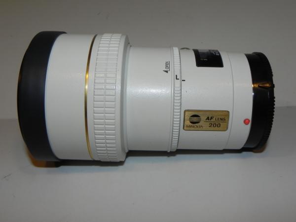 新品?正規品 AF **中古良品 MINOLTA APO レンス゛* 2.8 200mm/f TELE