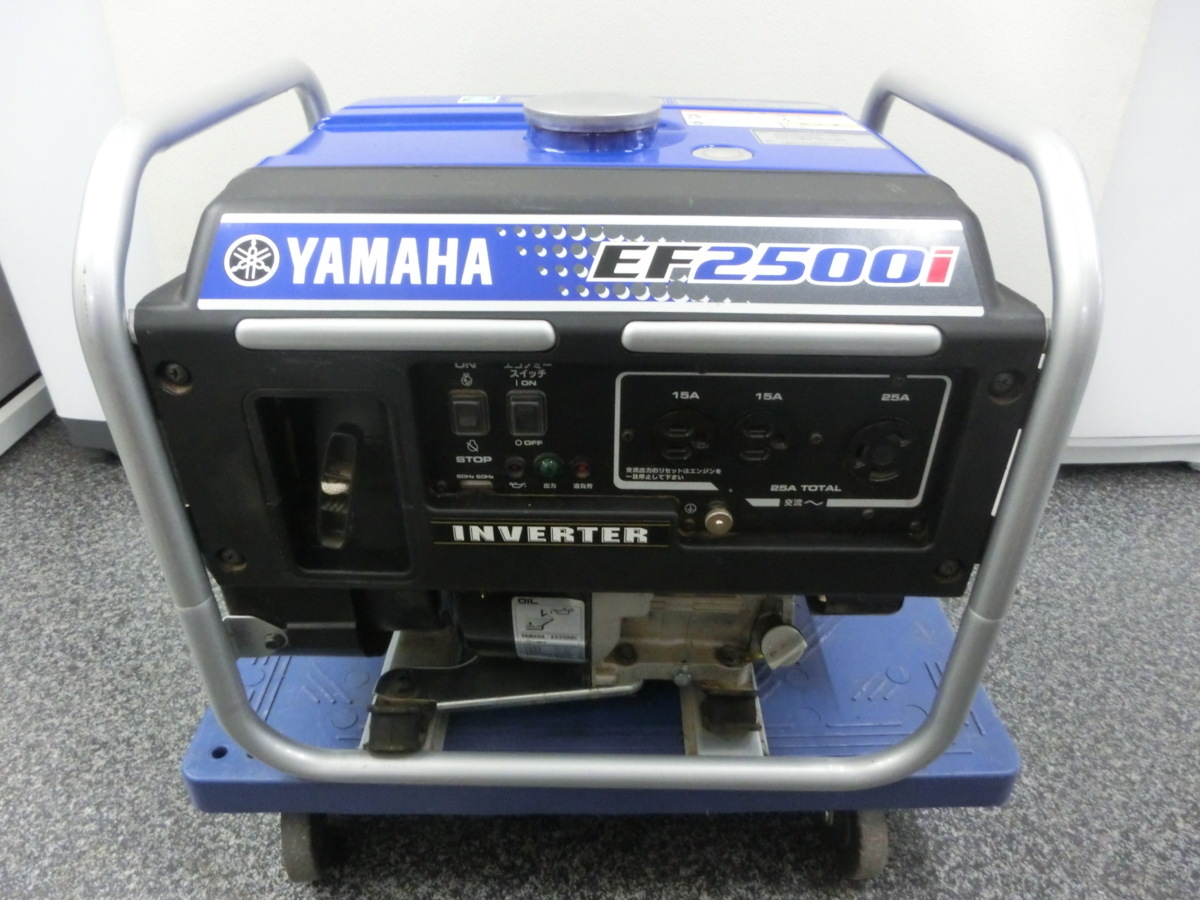 美品 エンジン良好 YAMAHA ヤマハ インバーター発電機 EF2500i 100V ...