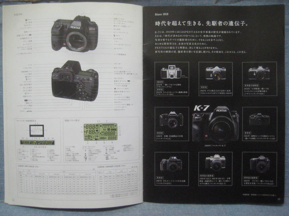  worth seeing. rare hard-to-find PENTAX Pentax K-7 catalog 2009.5