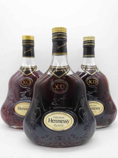 未開栓 洋酒 ヘネシー XO 金キャップ クリアボトル Hennessy 700ml 40