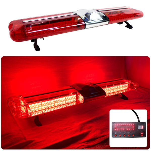 【120cm】LED 回転灯 大型ユニットタイプ 【レッド】赤色 赤 デジタルスクリーンコントローラー 緊急車両 レッカー車 WB-836-120_画像1