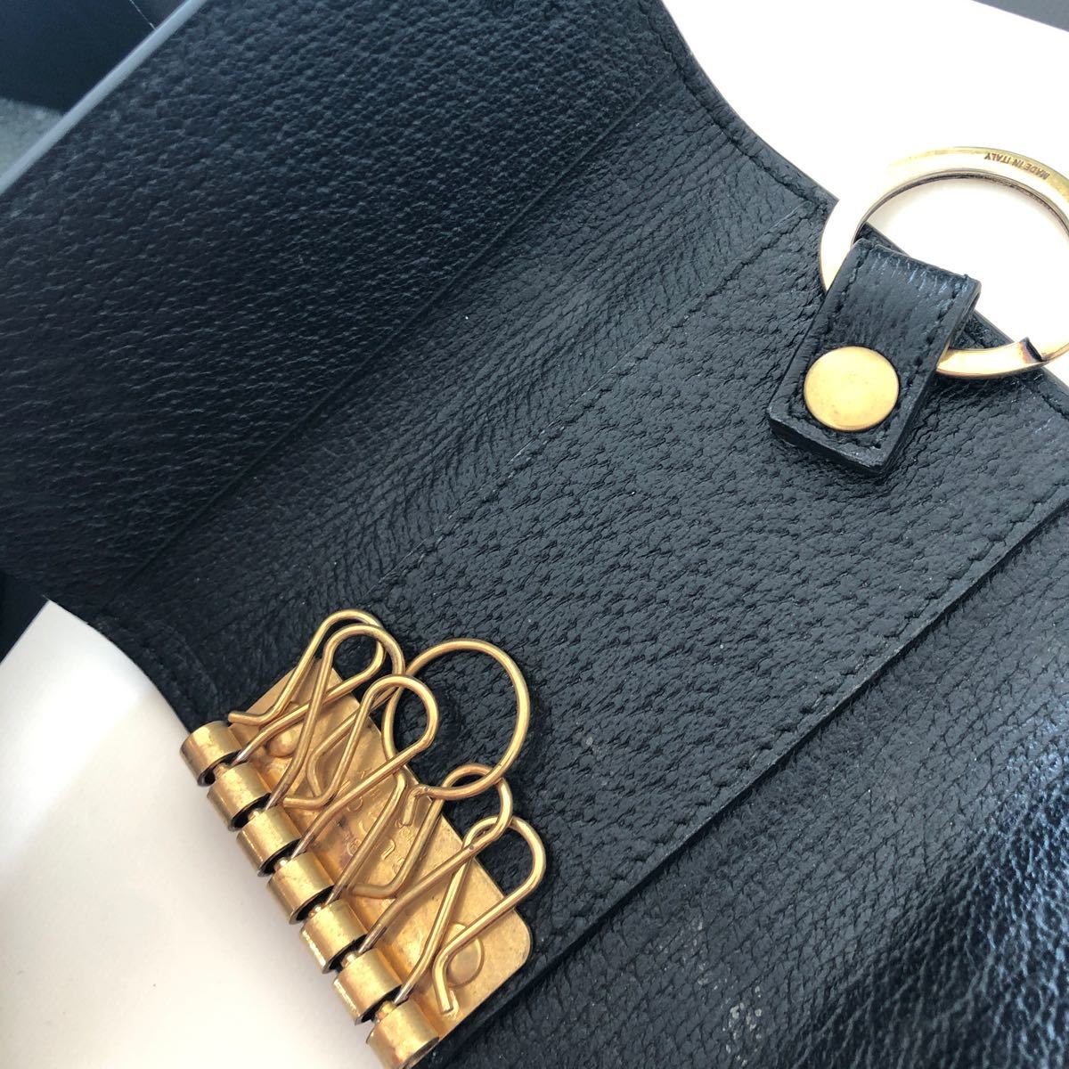 美品 グッチ GUCCI 6連キーケース レザー Bee Star NERO ORO 美品 グッチ GUCCI 6連キーケース レザー Bee Star NERO ORO