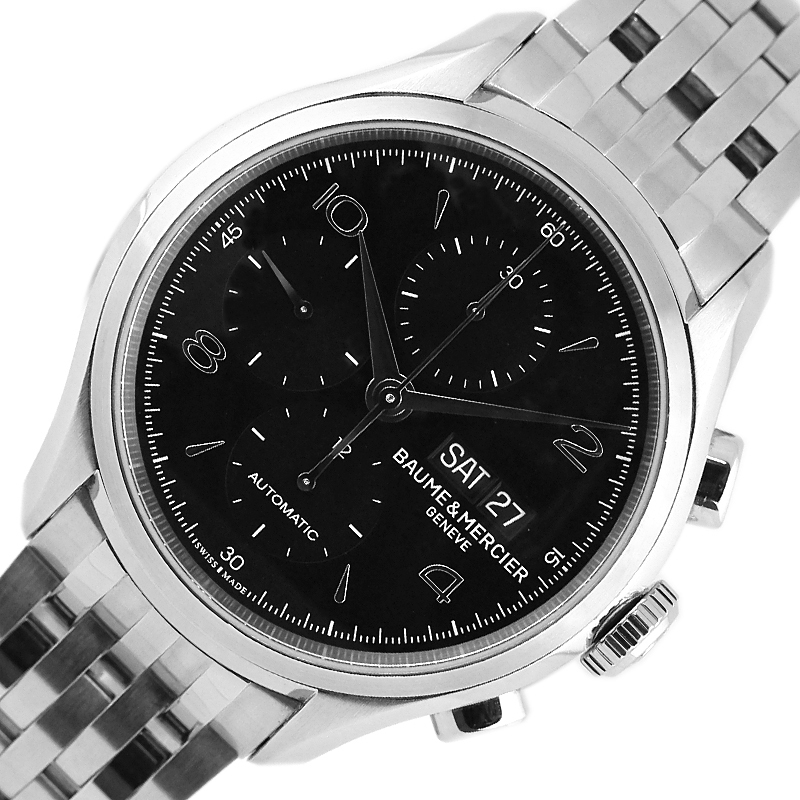 ボーム メルシェ BAUME MERCIER 春新作の クリフトン クロノグラフ 中古 腕時計 メンズ 自動巻き 魅力的な価格 MOA10212