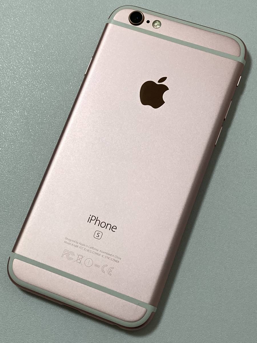 SIMフリー iPhone6S 64GB Rose Gold シムフリー アイフォン6S ローズゴールド ピンク 本体 docomo au softbank ドコモ ソフトバンク_画像3
