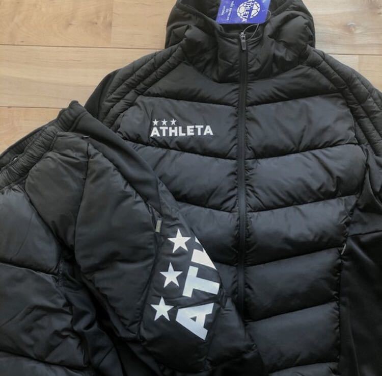 ATHLETAアスレタ中綿ウォームジャケット上下セットアップダウン防寒S 