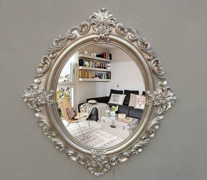 専門店では ウォールミラー 壁掛けミラー 壁掛け 壁掛け鏡 アンティーク調 豪華鏡 A02104 - 壁掛け式