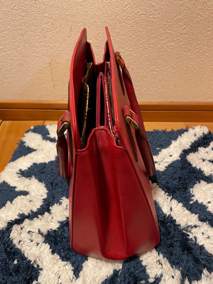 バーバリーハンドバッグ サフィアーノレザーロゴプレートノバチェック