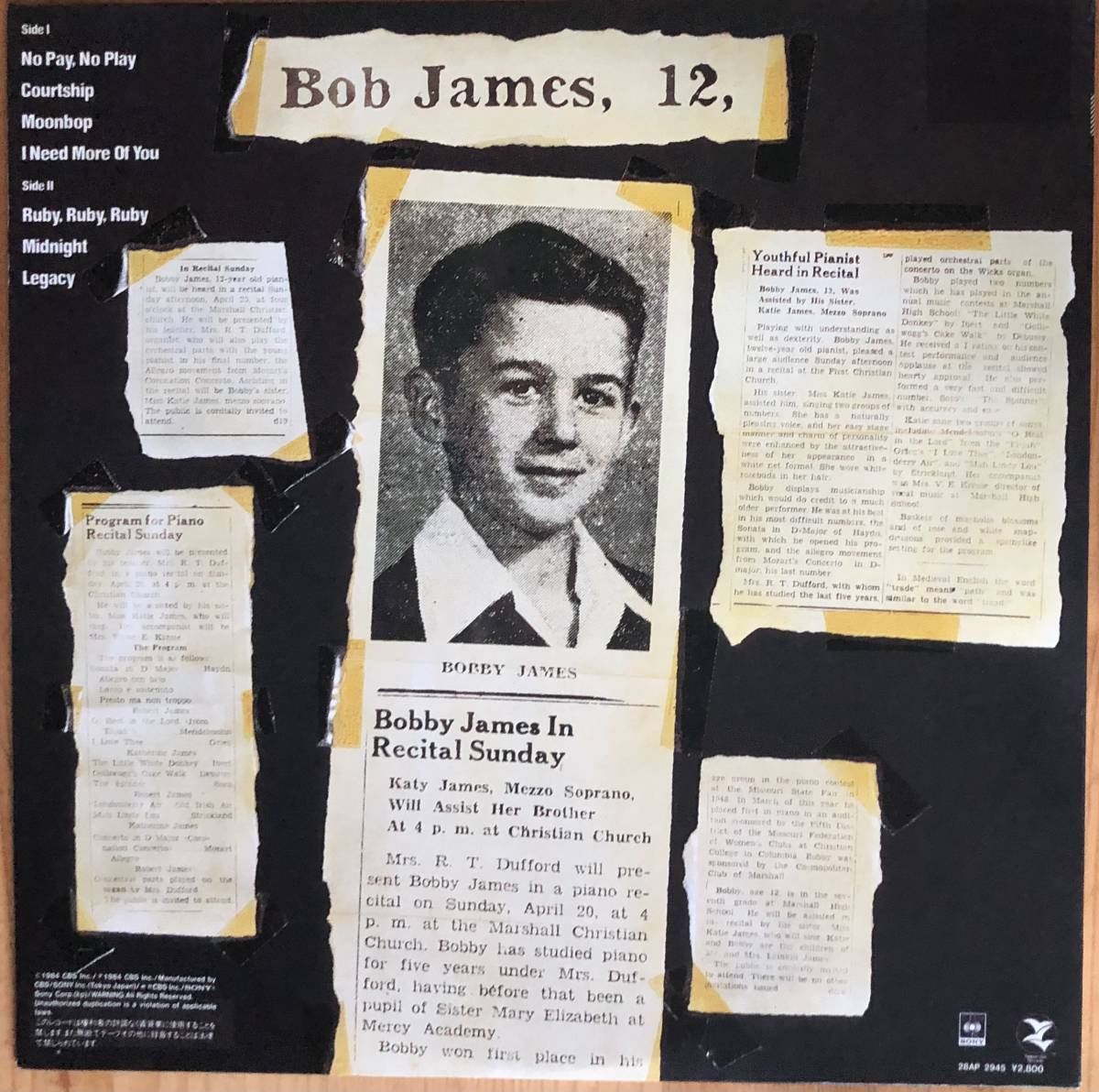 BOB JAMES ボブ ジェームス 12 LP レコード 28AP 2945 帯付き_画像2