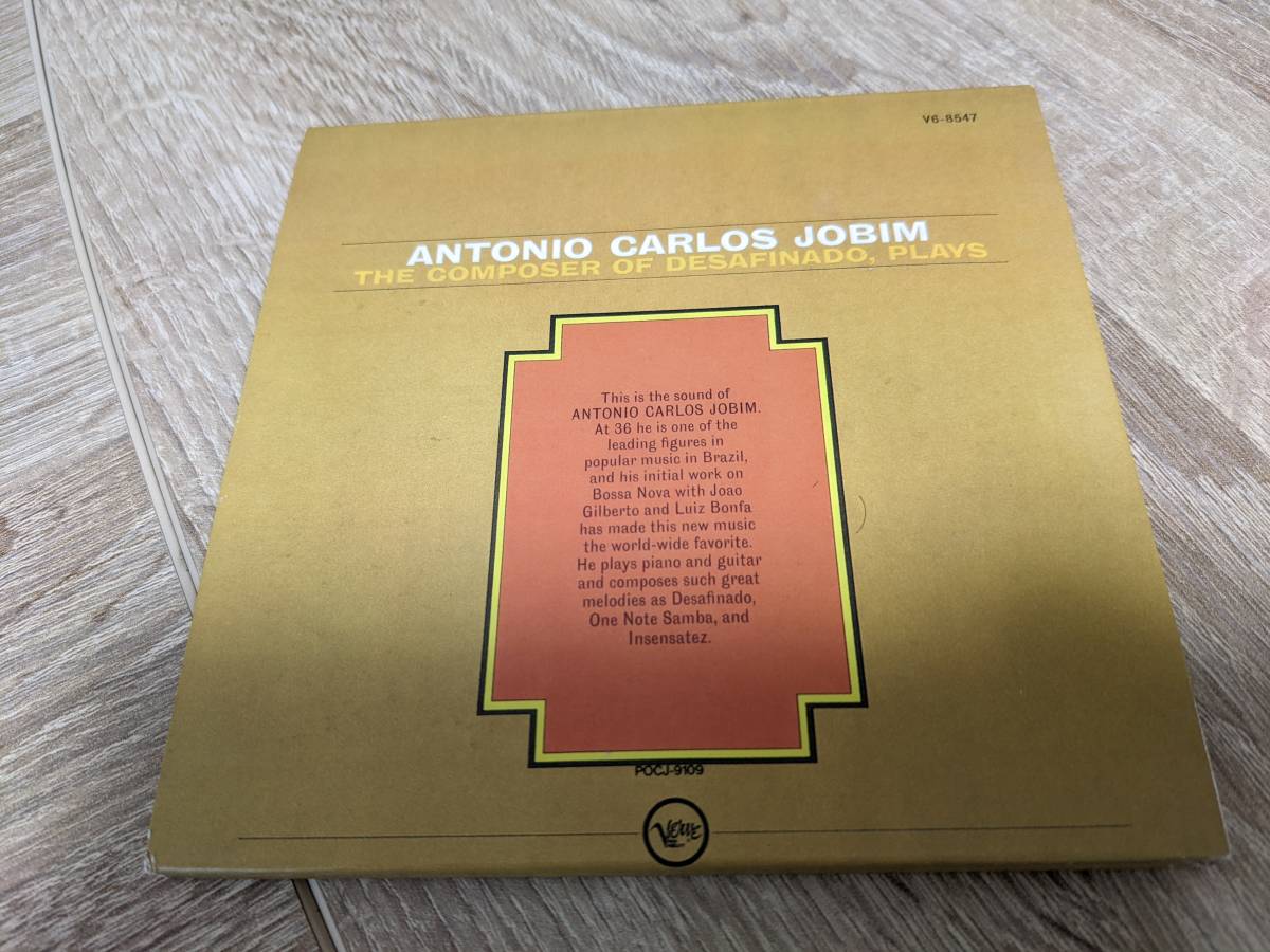 Antonio Carlos Jobim / The Composer Of Desafinado,Plays★アントニオ・カルロス・ジョビン / イパネマの娘★紙ジャケット_画像2