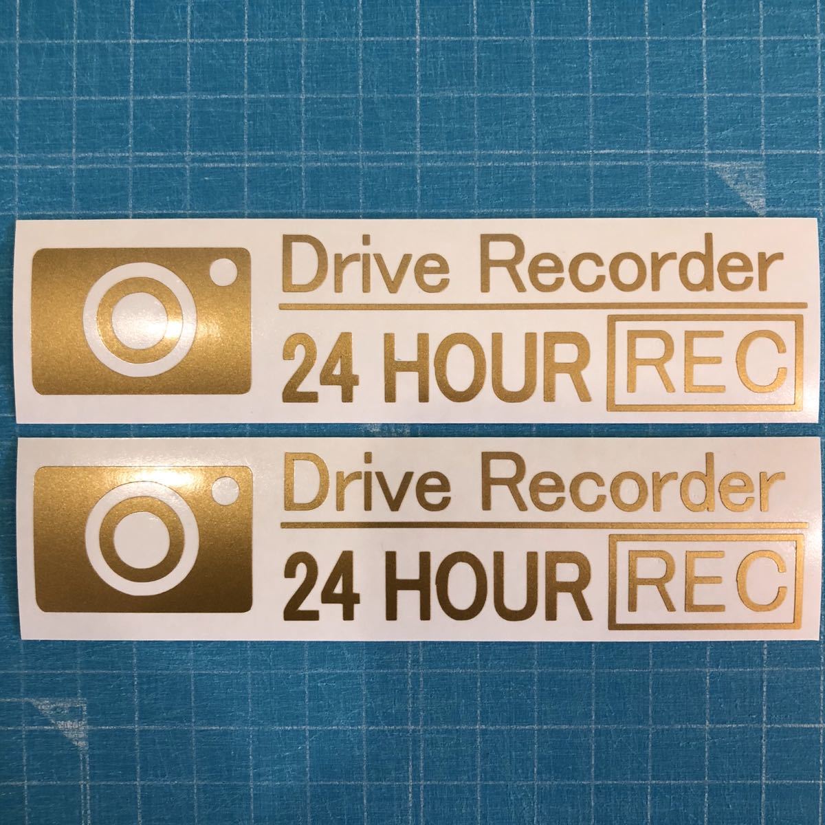  free shipping drive recorder cutting sticker 24 HOUR REC Gold 2 sheets set do RaRe ko21 Hella Flash usdm jdm radar 