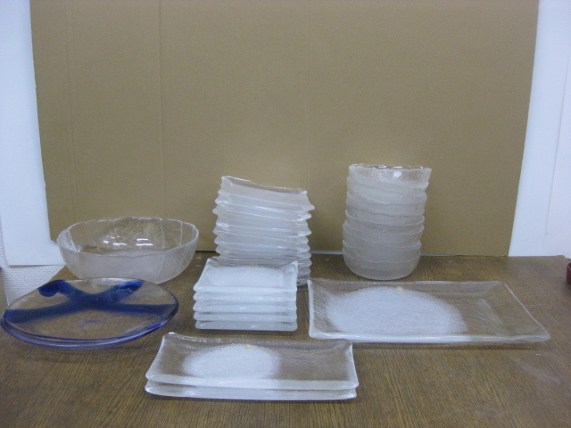 ヤフオク! - たち吉 ガラス製 和食器 大量 平皿 盛鉢 30枚セット