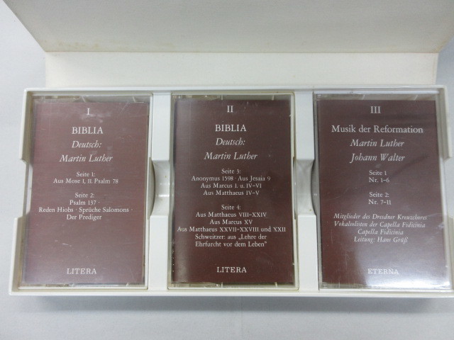  beautiful 1l3 cassette tape( cassette tape )/ETERNA**BIBLIA DEUTSCH:MARTIN LUTHER MUSIK DER REFORMATION