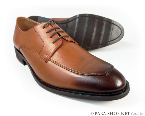 PARASHOE 本革 Uチップ ビジネスシューズ 茶色 ワイズ 3E 22.5cm 革靴 レビューを書けば送料当店負担 紳士靴 小さいサイズ EEE スモールサイズ 贈り物